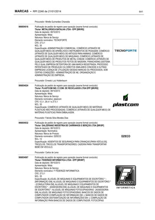 RPI - Marcas 2246 "Vervs Consultoria" 
