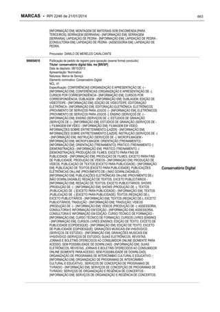 RPI - Marcas 2246 "Vervs Consultoria" 