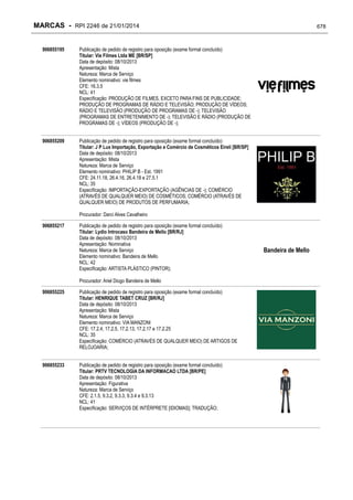 RPI - Marcas 2246 "Vervs Consultoria" 