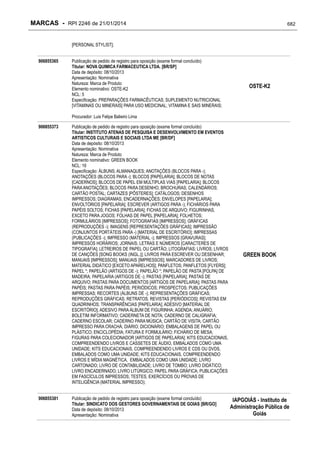 RPI - Marcas 2246 "Vervs Consultoria" 