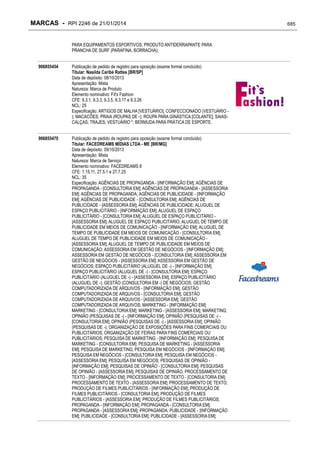 RPI - Marcas 2246 "Vervs Consultoria" 