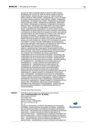 RPI - Marcas 2246 "Vervs Consultoria" 