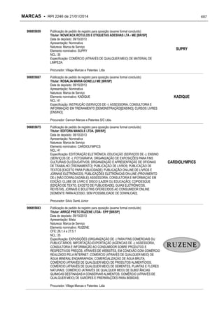 RPI - Marcas 2246 "Vervs Consultoria" 