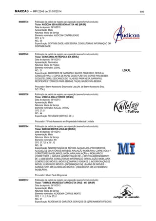 RPI - Marcas 2246 "Vervs Consultoria" 