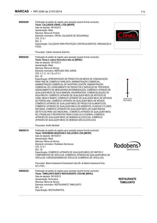 RPI - Marcas 2246 "Vervs Consultoria" 