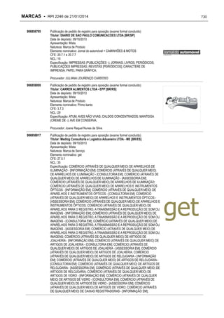 RPI - Marcas 2246 "Vervs Consultoria" 