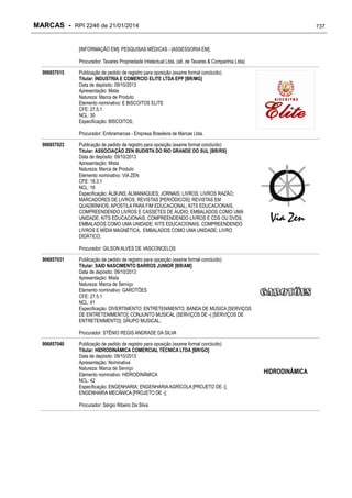 RPI - Marcas 2246 "Vervs Consultoria" 