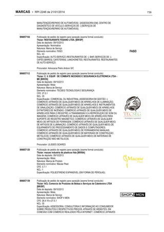 RPI - Marcas 2246 "Vervs Consultoria" 