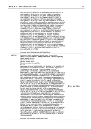 RPI - Marcas 2246 "Vervs Consultoria" 