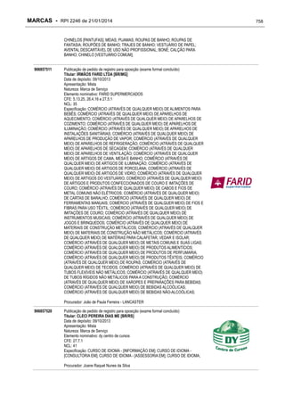 RPI - Marcas 2246 "Vervs Consultoria" 