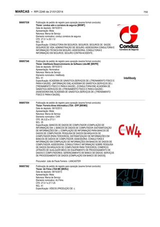 RPI - Marcas 2246 "Vervs Consultoria" 