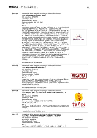 RPI - Marcas 2246 "Vervs Consultoria" 