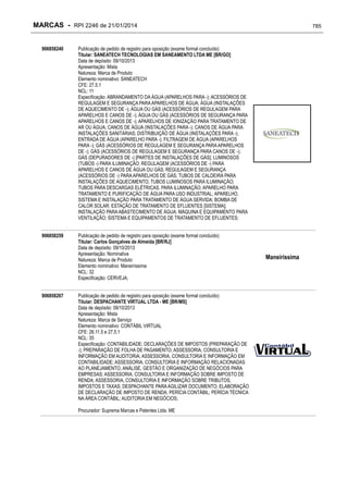 RPI - Marcas 2246 "Vervs Consultoria" 