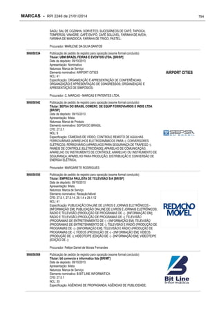 RPI - Marcas 2246 "Vervs Consultoria" 