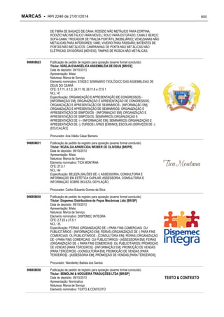 RPI - Marcas 2246 "Vervs Consultoria" 