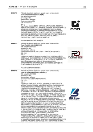 RPI - Marcas 2246 "Vervs Consultoria" 