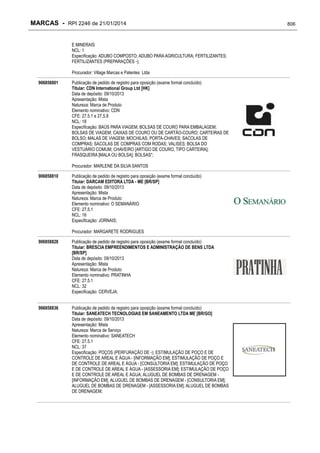 RPI - Marcas 2246 "Vervs Consultoria" 