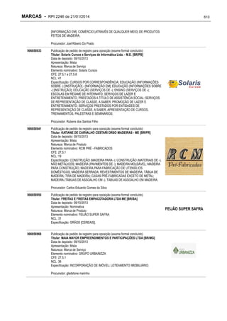 RPI - Marcas 2246 "Vervs Consultoria" 