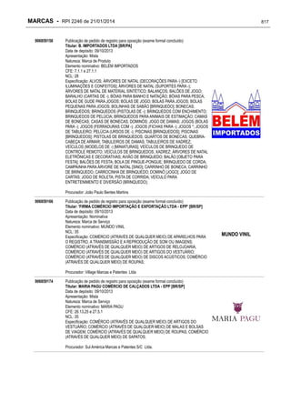 RPI - Marcas 2246 "Vervs Consultoria" 