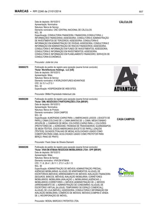 RPI - Marcas 2246 "Vervs Consultoria" 