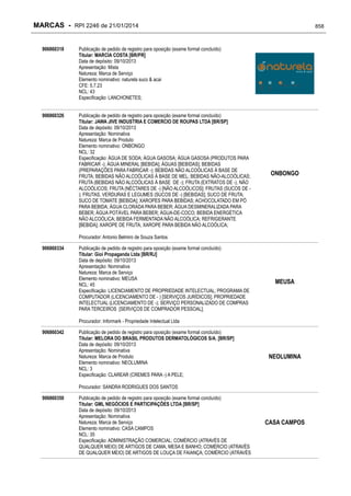 RPI - Marcas 2246 "Vervs Consultoria" 