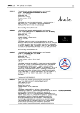 RPI - Marcas 2246 "Vervs Consultoria" 