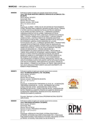 RPI - Marcas 2246 "Vervs Consultoria" 