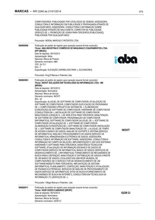 RPI - Marcas 2246 "Vervs Consultoria" 