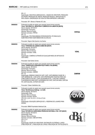 RPI - Marcas 2246 "Vervs Consultoria" 