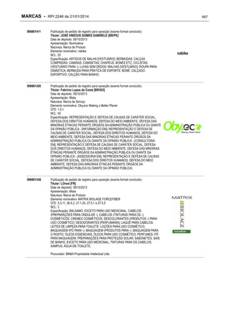 RPI - Marcas 2246 "Vervs Consultoria" 