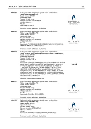 RPI - Marcas 2246 "Vervs Consultoria" 