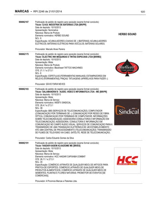 RPI - Marcas 2246 "Vervs Consultoria" 