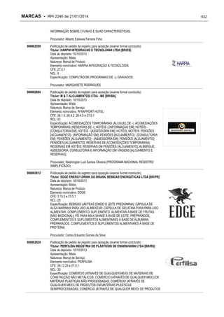 RPI - Marcas 2246 "Vervs Consultoria" 