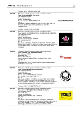 RPI - Marcas 2246 "Vervs Consultoria" 