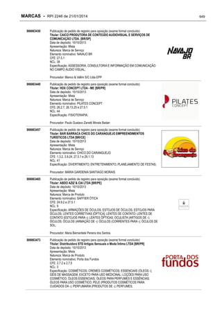 RPI - Marcas 2246 "Vervs Consultoria" 