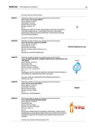 RPI - Marcas 2246 "Vervs Consultoria" 