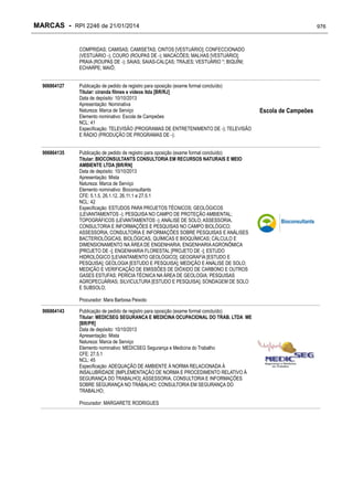 RPI - Marcas 2246 "Vervs Consultoria" 