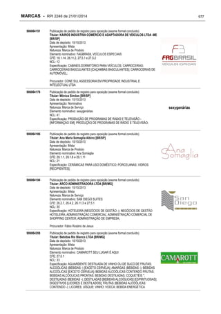 RPI - Marcas 2246 "Vervs Consultoria" 