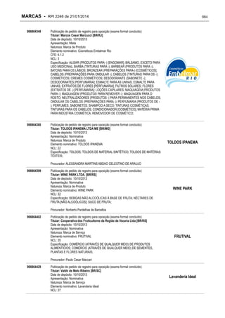 RPI - Marcas 2246 "Vervs Consultoria" 