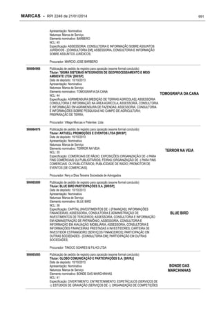 RPI - Marcas 2246 "Vervs Consultoria" 