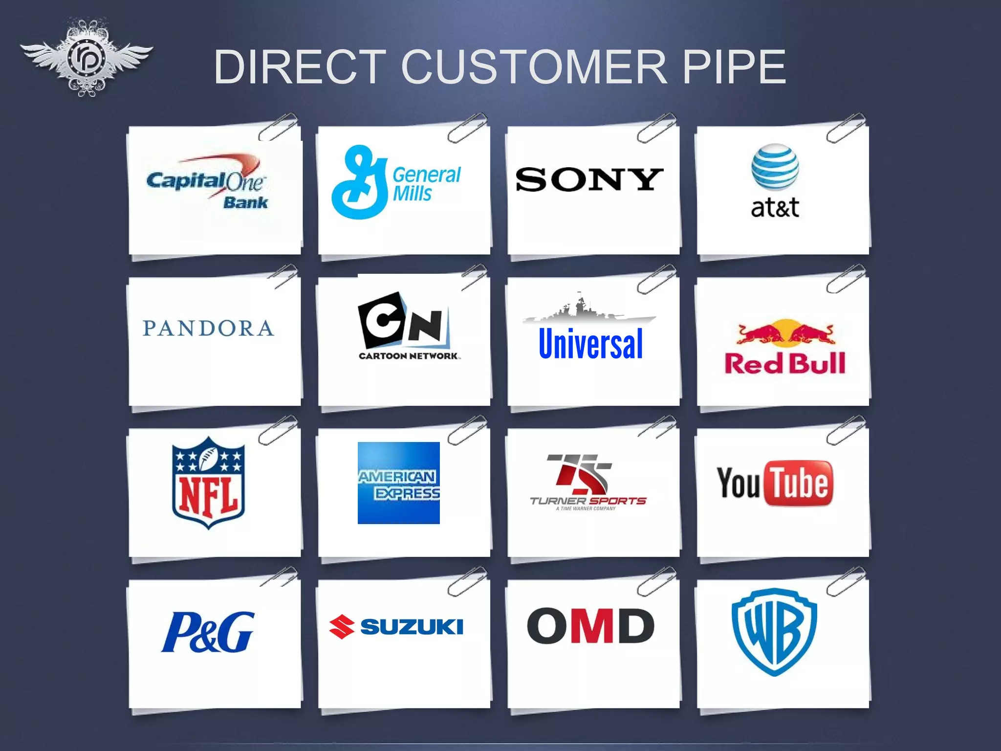 DIRECT CUSTOMER PIPE




           Universal
 