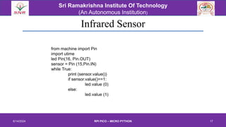 rpi PICO micro python - SENSORS interfacing | PDF