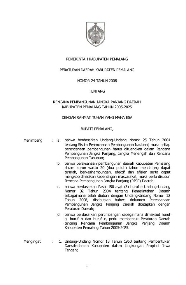 Rpjpd 228 2005 Pemalang Rpjpd 228 2005 Pemalang