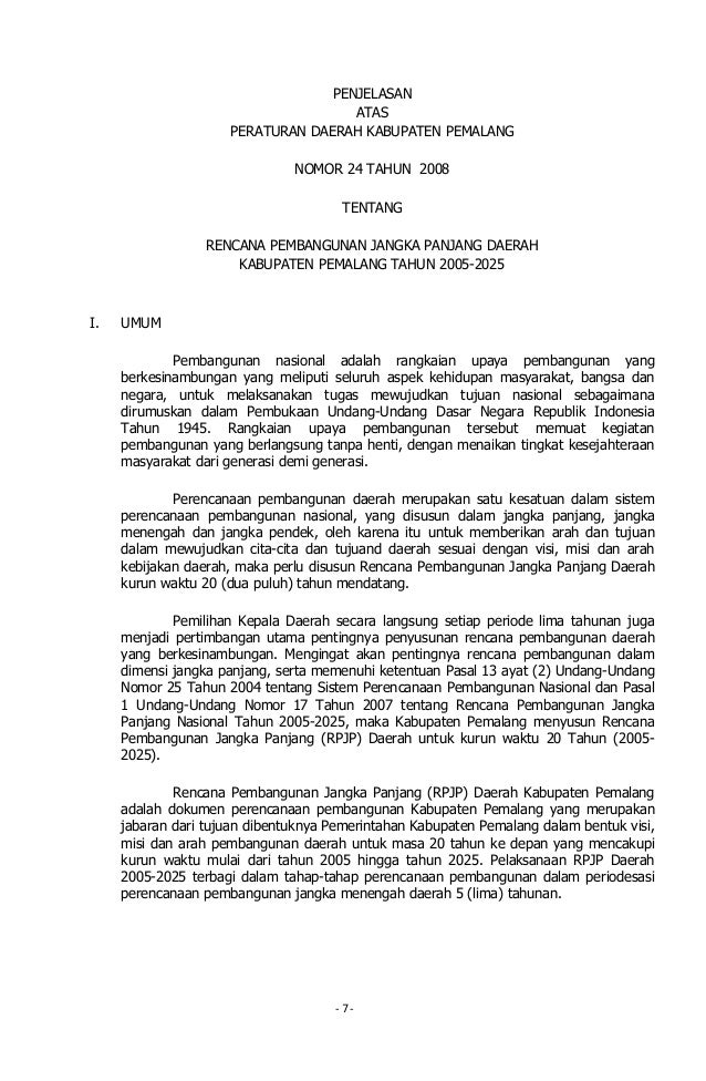 Rpjpd 228 2005 Pemalang Rpjpd 228 2005 Pemalang