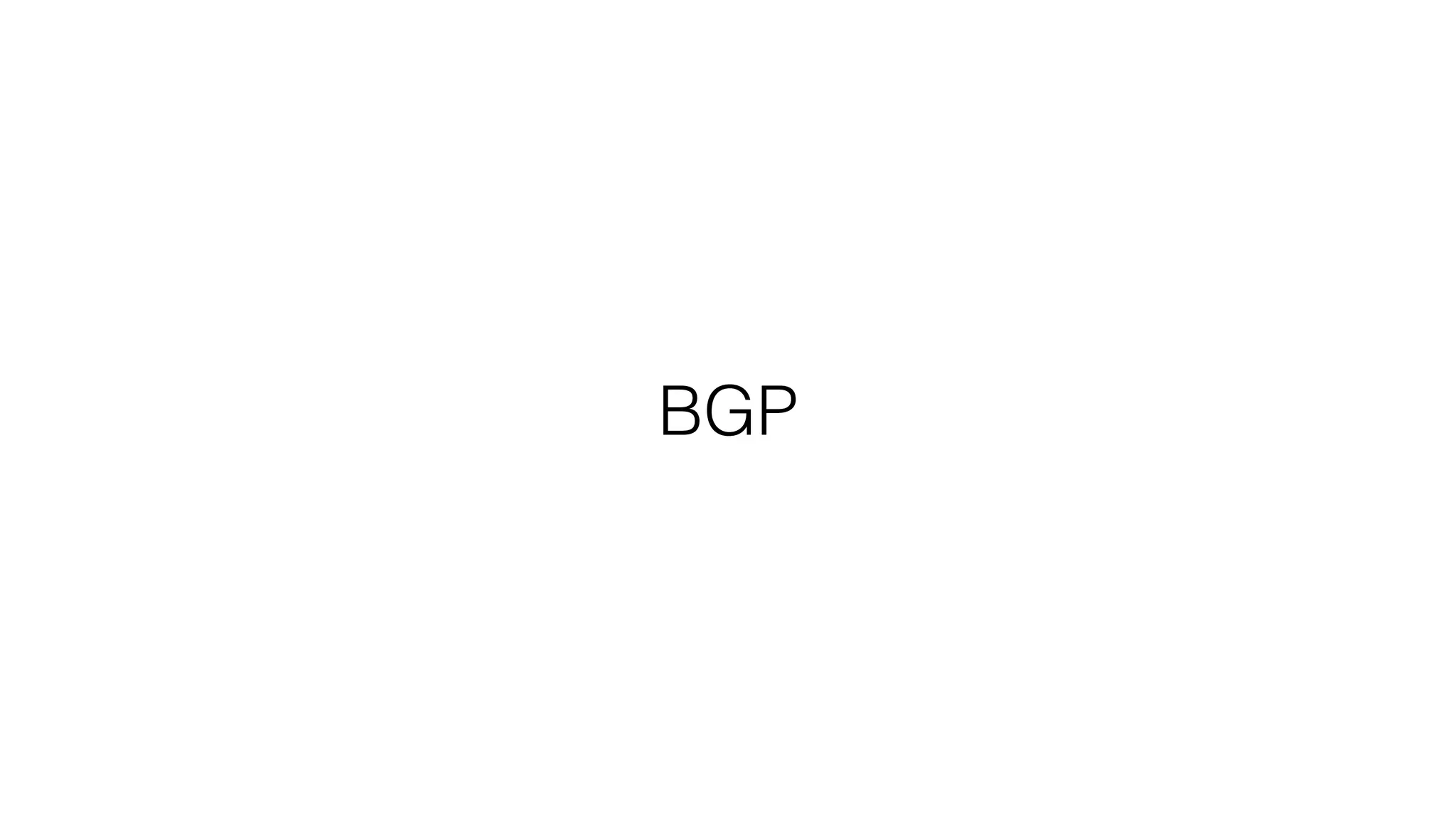BGP
 