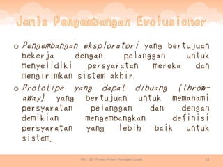 Rpl 03 - proses proses perangkat lunak | PDF