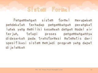 Rpl 03 - proses proses perangkat lunak | PDF