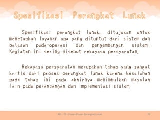 Rpl 03 - proses proses perangkat lunak | PDF