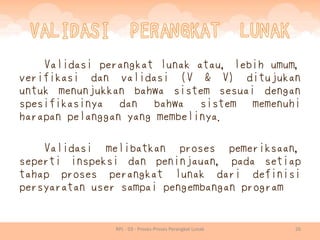Rpl 03 - proses proses perangkat lunak | PDF