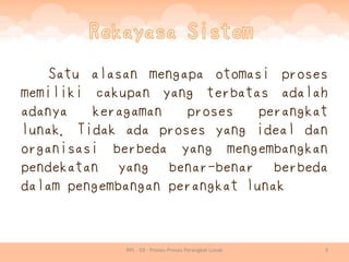 Rpl 03 - proses proses perangkat lunak | PDF